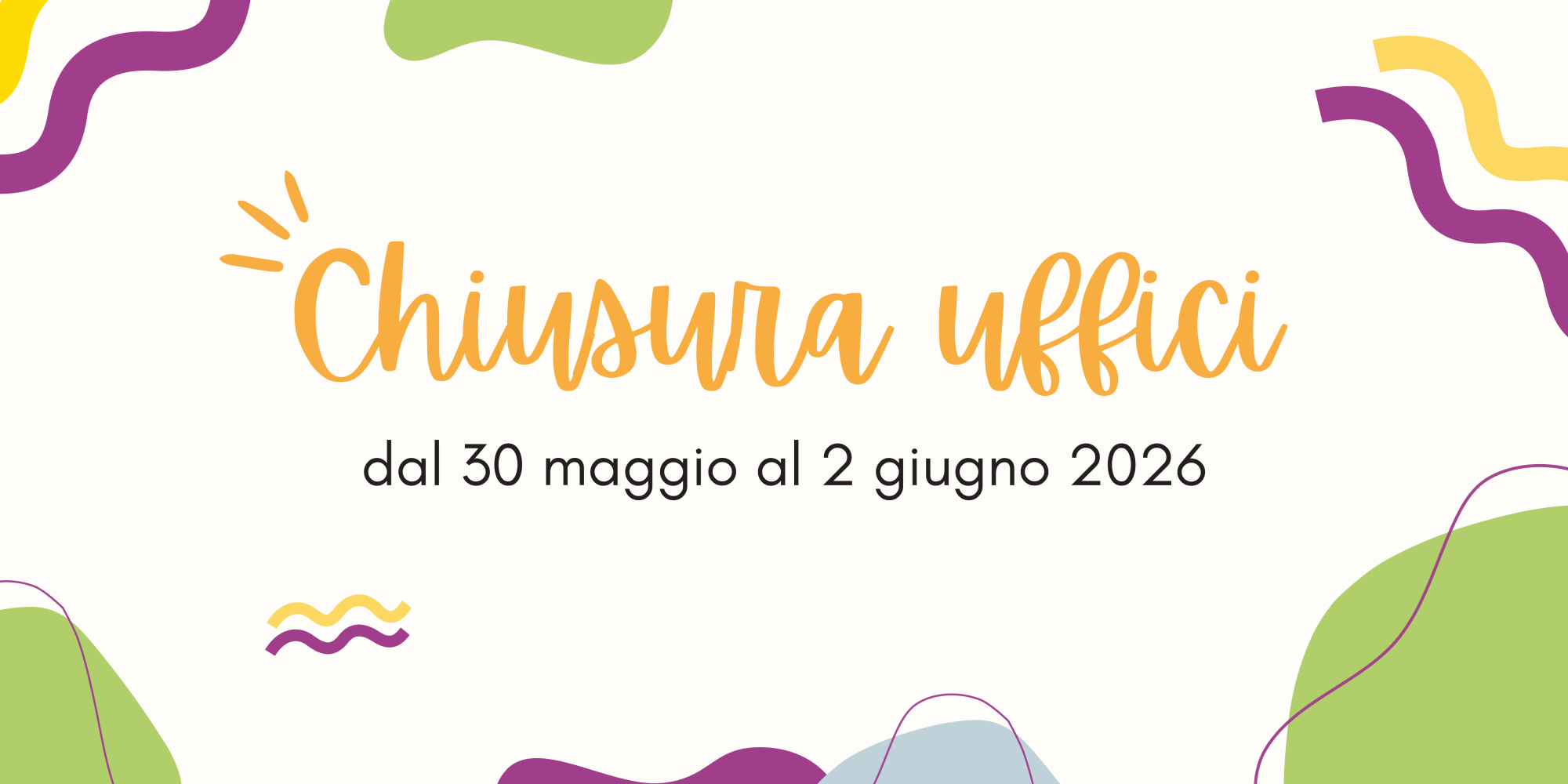 Chiusura uffici Ottobre 2025
